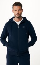 HAROLD Basic Hooded Zip Through Sweat Mannen - Navy - Maat L