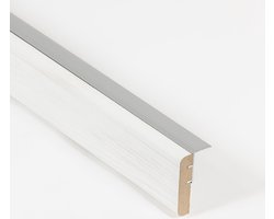 Stairscompany - Uitlooptrede met Aluminiumprofiel - Nordic Oak - 130 cm - Traprenovatie