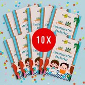 Smakelijk Eten Doeboekje (10x) voor in uitdeelzakje - puzzelen, kleuren, spelletjes - kinderfeestje, traktatie, voor kinderen