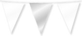 Party Flags foil - Pearl white and silver