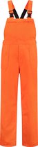 Tuinbroek voor volwassenen - oranje - maat 64 - carnaval / feest - verkleedkleding