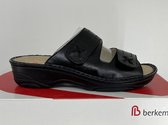 Berkemann Kerstin zwart leren slippers / sandalen 03406-901 maat 37 / UK 4,0