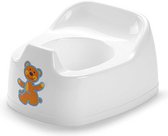 1x Pot Bébé/ bambin pipi / pot de toilette blanc imprimé avec ours 27 cm - Apprentissage de la propreté - Pot bébé