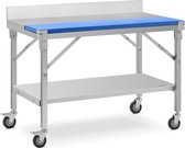 Royal Catering RVS tafel - 120 x 70 cm - opstand - 200 kg draagvermogen - royal_catering