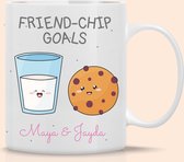 Mok - Friends - Vrienden - friendship goals - Gepersonaliseerde koffiemok - Mok met eigen naam - Thee mok - Vriendschaps cadeau - Beker cadeau voor haar of hem, verjaardag, vriendin, vriend, collega
