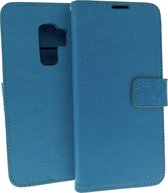 Portemonnee Book Case Hoesje Geschikt voor: Samsung Galaxy S9 Plus - Turquoise
