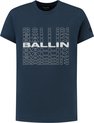 Ballin Amsterdam T-shirt with frontprint Jongens T-shirt - Navy - Maat 10