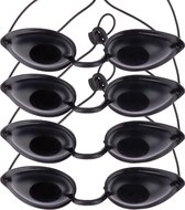 PEAM® Veiligheidsbril - Zonnebril UV - Bescherming - 4 Stuks - Oogveiligheid - Bescherming tegen UV-stralen - Zonnebank - Laserbehandeling - Verzorging - Schoonheidsspecialist - Ultraviolet - Zonnebank Bril