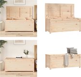 vidaXL Opbergbox 110x50x45-5 cm massief grenenhout - Opbergbox - Opbergboxen - Gereedschapskist - Opbergkist