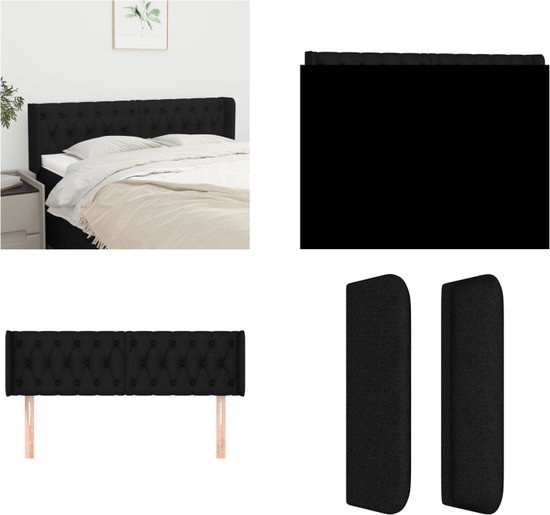 vidaXL Hoofdbordkussen 140 cm stof donkergrijs, hoofdbord kussen
