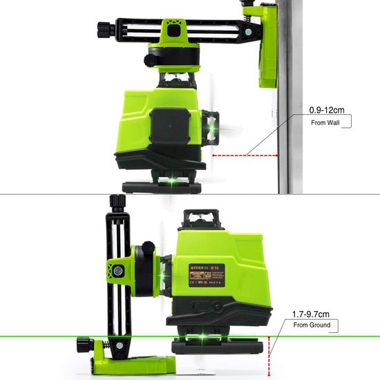 16-Lijns Groene Laser Waterpas - 360° Zelfnivellerend