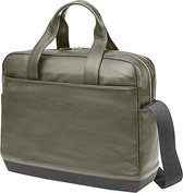 Moleskine Classic Leather Briefcase, Moss Green