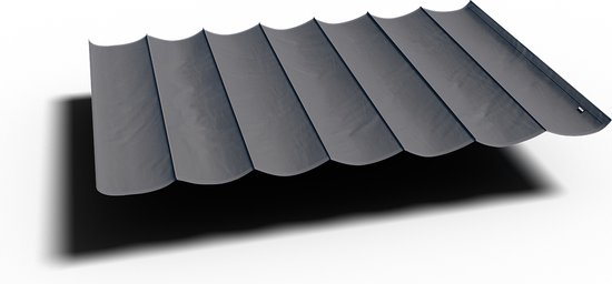 Platinum Sun & Shade - Prosail - Toile Harmonica - L297xL397cm - Anthracite - Imperméable - Garantie 3 ans -Protection UV 95% - Acrylique de haute qualité 300gr/ m2