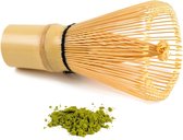 Bamboe Matcha Klopper Set - Traditionele Japanse Thee Accessoires - Handgemaakt van Hoogwaardig Bamboe - Matcha Schuimklopper en Schepje - Complete Set voor Authentieke Matcha Bereiding - Theeaccessoires voor een Verfijnde Thee-Ervaring