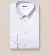 Mr Jac - Overhemd - Dress Shirt - Regular Fit - Spread Collar - Twill - Wit Maat 46