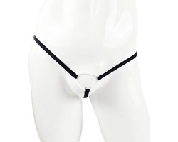 BamBella ® - Sexy Erotische bondage Lingerie Maat L/XL onesize Heren onderbroek Zwart mannen