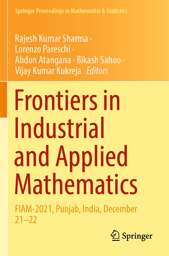 Springer Proceedings in Mathematics & Statistics410- Frontie ... - cover