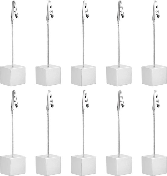 LdawyDE Note Clip Stand, Tafelnummerhouders 13 Stuks Houten Basis Memo Clips Houder Kaart Fotohouder Leuke Afbeeldingen Kaart Notitieklem Berichtmap voor Kantoorbenodigdheden Woondecoratie(13 Stijlen
