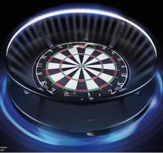 Dartbord surround ring - Dartbord verlichting led surround - Dartbord verlichting voordeelpakket - Zwart van LifeGoods — afbeelding 4