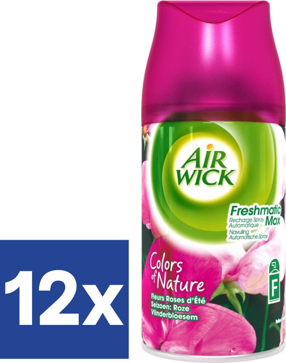 Air Wick Freshmatic Navulling Roze Vlinderbloesem - 12 x 250 ml
