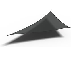 Platinum Sun & Shade - Coolfit - Schaduwdoek – Driehoek - 570x400x400cm – Zwart – 5 jaar garantie - 95% UV protectie – Sterk geweven 285 g/m² - Hoge kleurechtheid