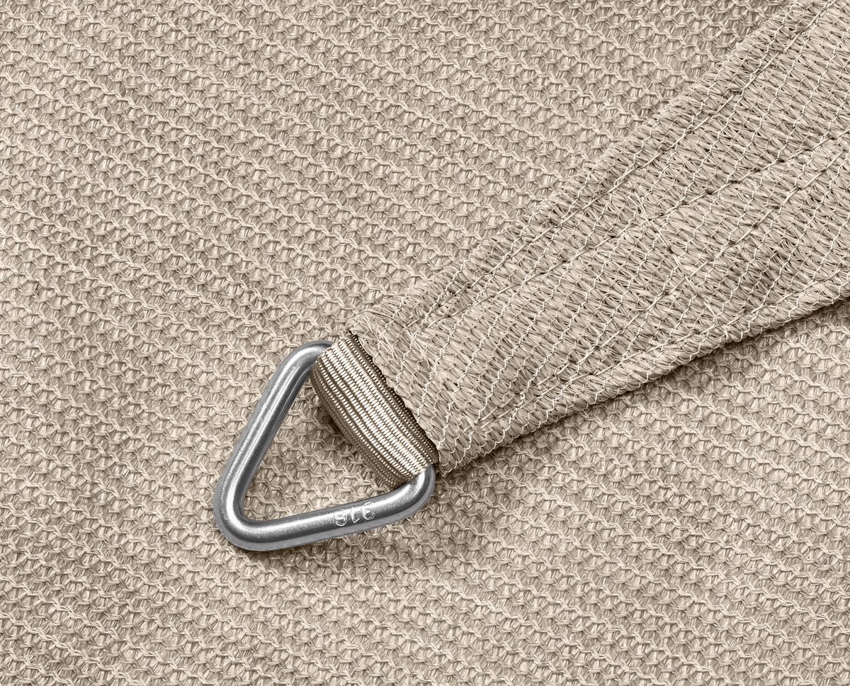 Platinum Sun & Shade Coolfit voile d'ombrage triangulaire, 570x400x400cm, Greige