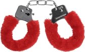 CHPN - Handboeien - Pluche handboeien - Handboeienset - Rood - Met slotje (2 sleutels) - Erotiek - Sexspeeltjes - BDSM - Cadeau