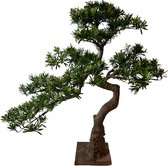 Greenmoods Kunstplanten - Kunstplant - Bonsai boom - 90 cm - Voor binnen en buiten