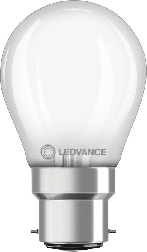 Ledvance Classic LED B22d Peer Mat 4W 470lm - 827 Zeer Warm Wit | Vervangt 40W