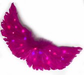 Engelen Vleugels Roze Met Lichtjes Voor Middelgrote Kinderen (Maat M)