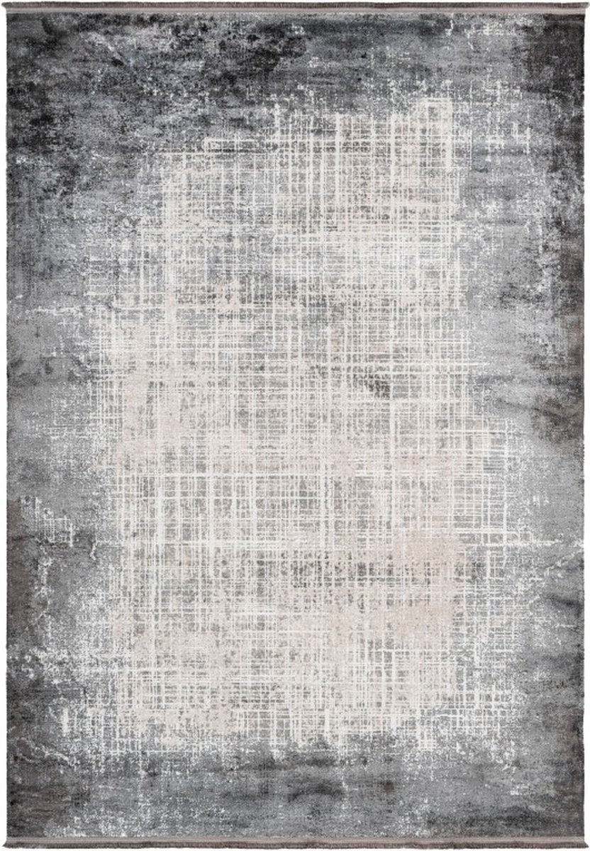 Laagpolig Vloerkleed | Tapijt | Elysee | Verweerd | Zilver | 200x290 cm