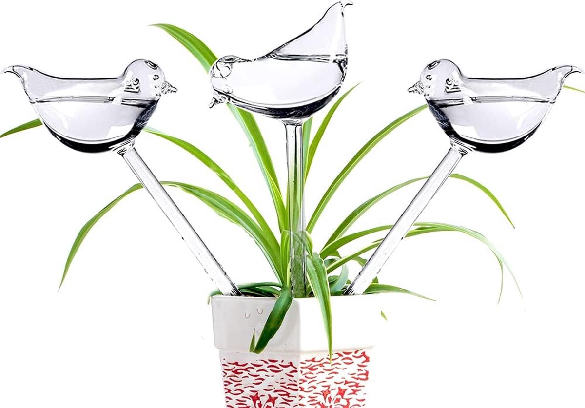 3 Globes D'arrosage En Verre Transparent - Arrosage Automatique Pour Plantes D'intérieur Et Jardin