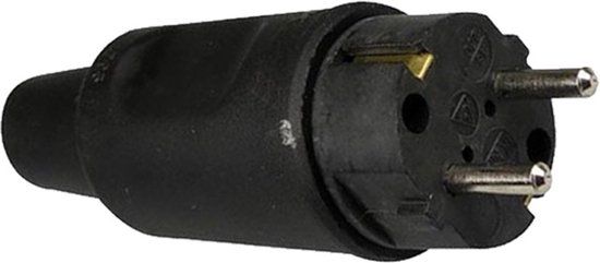 10 stuks rubberen Schuko-stekkerkoppeling, geaarde stekker, vlamvertragend, buiten, stroomstekker, geaard contactset, met knikbescherming, voor 0,5-3 cm² kabel, IP44, 250 V, 16 A, 4000 W kabelstekkers 10 stuks rubberen Schuko-stekkerkoppeling, geaarde stekker, vlamvertragend, buiten, stroomstekker, geaard contactset, met knikbescherming, voor 0,5-3 cm² kabel, IP44, 250 V, 16 A, 4000 W kabelstekkers