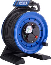 Enrouleur de câble tout plastique HEDI Generation 7 Companion 25 m H07RN- F 3G1.5 noir