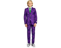 OppoSuits Tiener The Joker™ - Jongens Pak - Halloween Kostuum - Verkleedkleding - Paars - Maat: EU 170/176