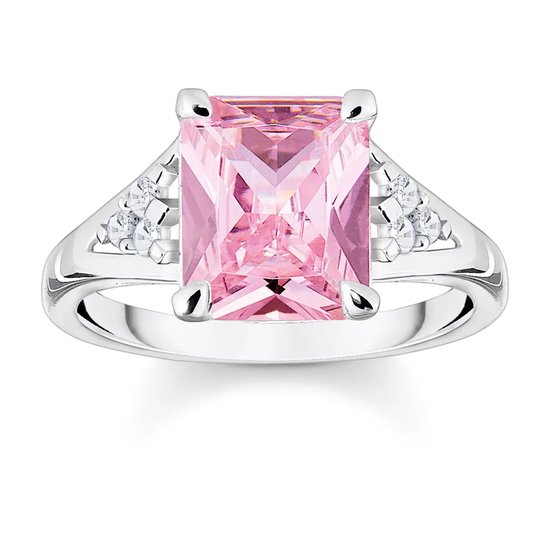 THOMAS SABO Heritage roze zilveren ring