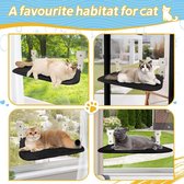 Perchoir de fenêtre pour chat, hamac pliable robuste près de la fenêtre, lit de repos sans fil pour chats d'intérieur pour bronzer, lits pour chatons, étagères pour chat avec 4 ventouses puissantes pouvant supporter jusqu'à 20 kg