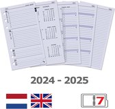 Kalpa 6217-24-25 Personal 6 Ring Agenda Binder Vulling 1 Week per 2 Paginas NL EN 2024-25