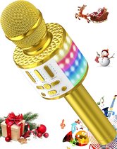 Draadloze Bluetooth Karaoke Microfoon met Ingebouwde Luidspreker - Geluidsopname Functie - Draagbaar en Compatibel met Smartphones en Tablets - Ideaal voor Zangplezier en Opnames
