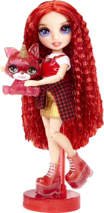 Rainbow High Klassieke Modepop 28 Cm Ruby rood Met Slijmset En rainbow-high-klassieke-modepop-28-cm-ruby-rood-met-slijmset-en