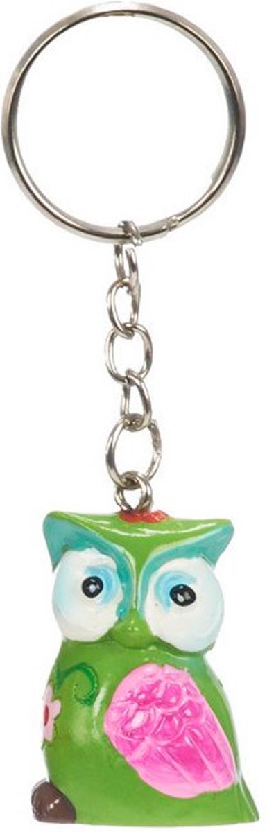 Sleutelhanger Uil - Groen
