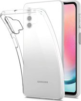 Flexibele achterkant Silicone hoesje transparant Geschikt voor: Samsung Galaxy A24 / A25 5G/4G