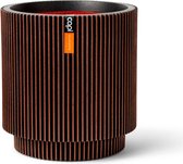 Capi Europe - Vase cylindre Groove NL - 41x43 - Koper - Ø ouverture - Pour intérieur et extérieur - Garantie à vie - Incassable - 100% Recyclable - KGVCO883