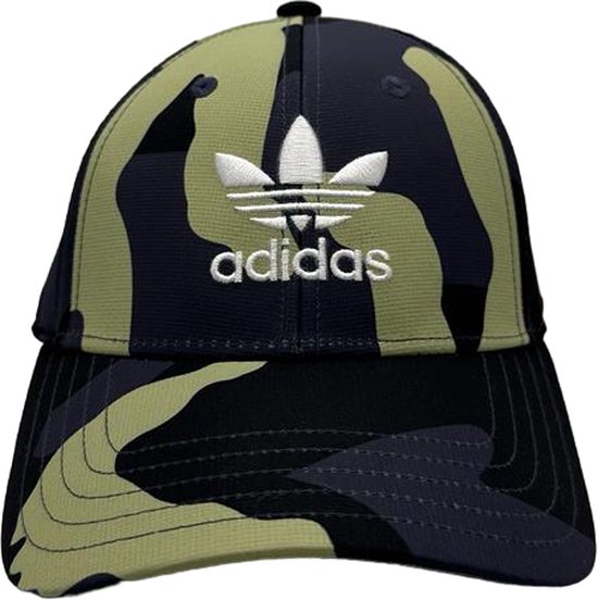 Adidas - Cammo Ballcap - Pet - Blauw/Groen - Volwassenen - Maat One size