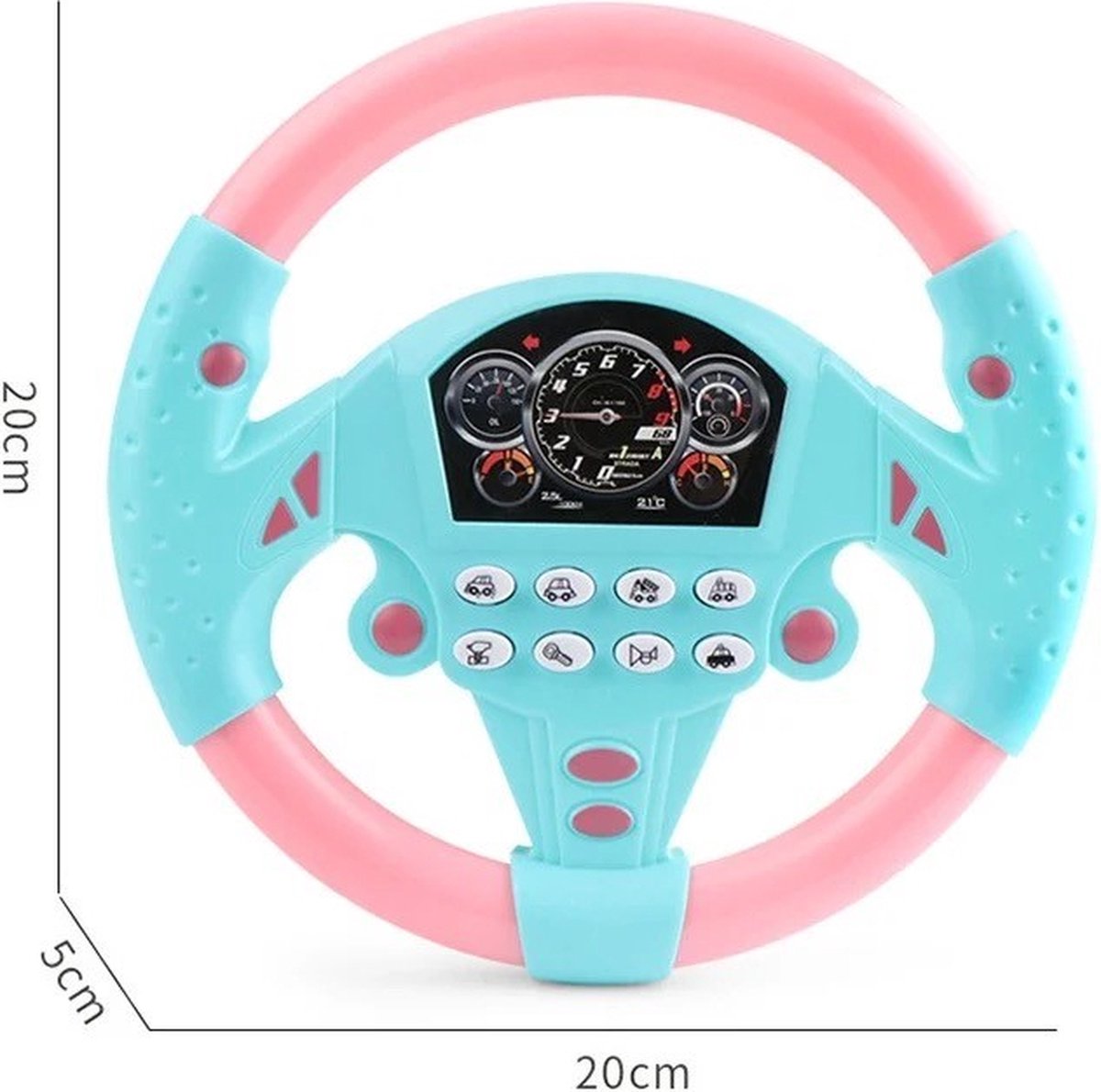 Interactief Stuurwiel Speelgoed met Geluid - Leerzaam Auto Speelset vo - More For Mini