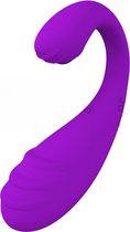 Vibromasseur et gode - Pression d'air - Stimulateur du point G et Satisfyer du clitoris - Toys sexuels et Vibrateurs pour femmes et couples - Livré silencieux et discret - Jouets sexuels Erotiek - Cadeau pour femme - Violet lavande (couleur : violet)