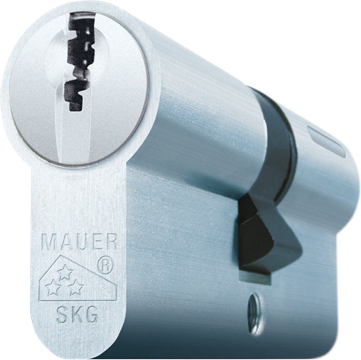Dubbele cilinder - Vernikkeld - Messing - Mauer - Mauer profielcilinder, DT1 serie, dubbele gelijksluitend per 2