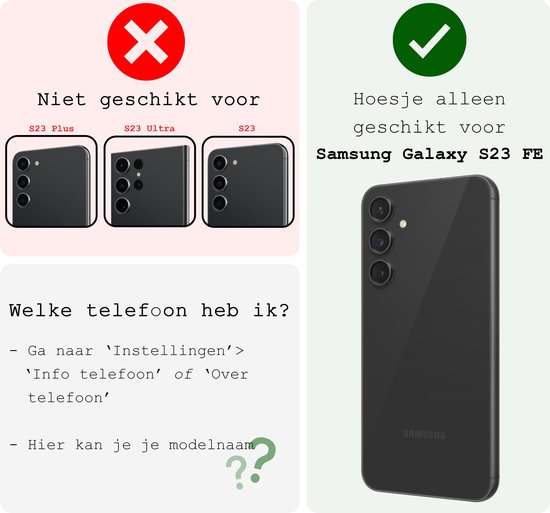 Protecteur d'écran en Tempered Glass Samsung Galaxy S23 FE - Verre de protection d'écran en Glas pour Samsung S23 FE - 3 pièces