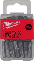 Milwaukee Schroefbits TX 30 x 25 mm - 25 stuks - 4932399599