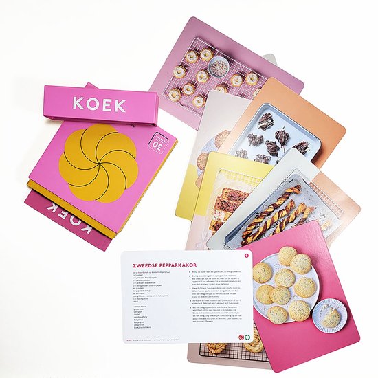 30 receptkaarten - Koek